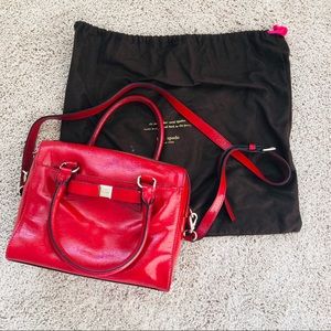 Kate Spade Red Holly Street Ashton Bow Crossbody